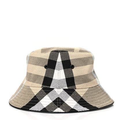 Burberry Cotton Canvas Giant Check Bucket Hat L Dusty Sand 5 of 7