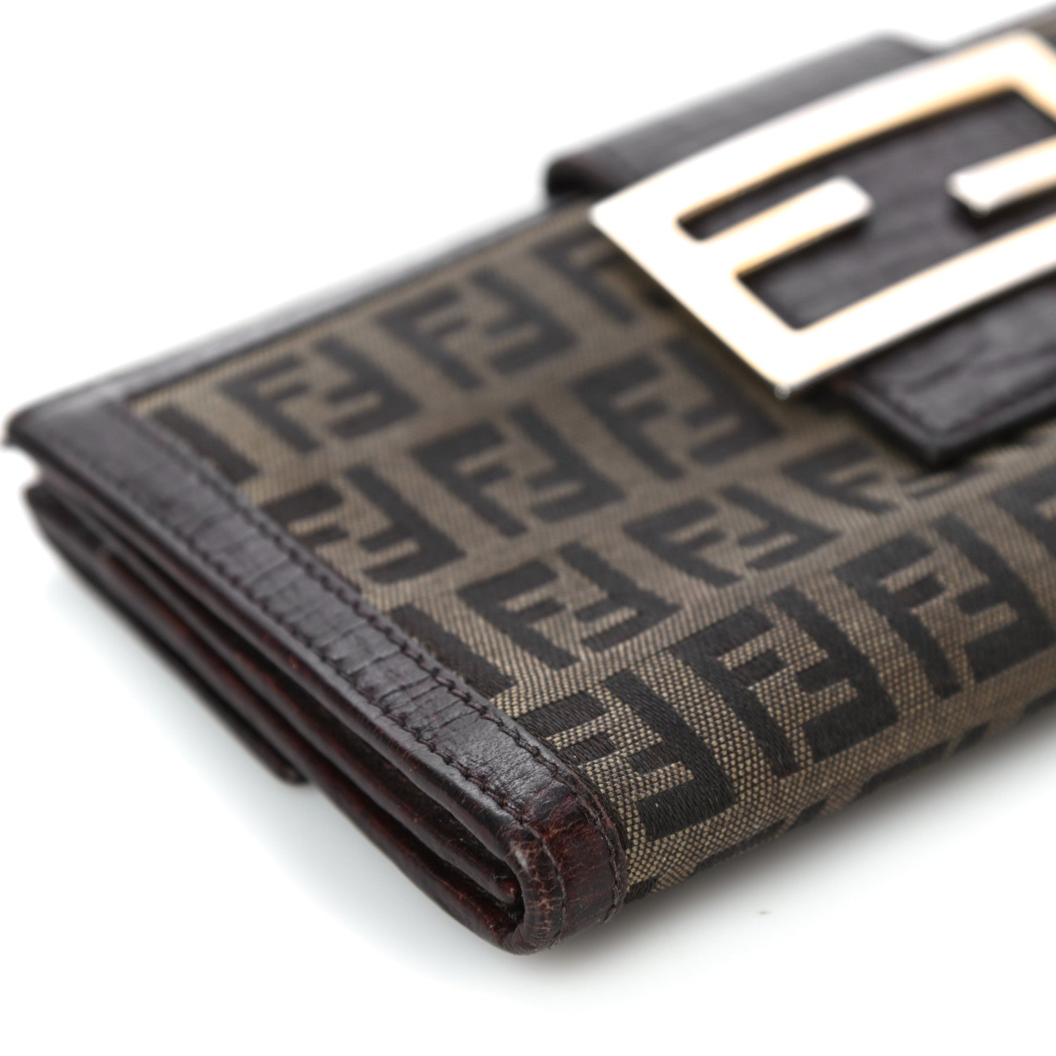 Fendi Zucchino Forever Continental Wallet Brown 7 of 20