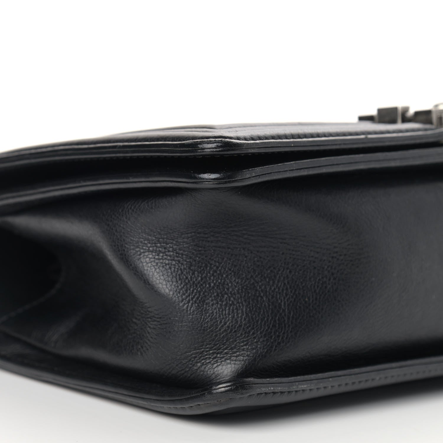 Chanel Calfskin Double Stitch Medium Boy Flap Black 8 of 12