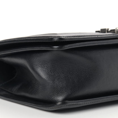 Chanel Calfskin Double Stitch Medium Boy Flap Black 8 of 12