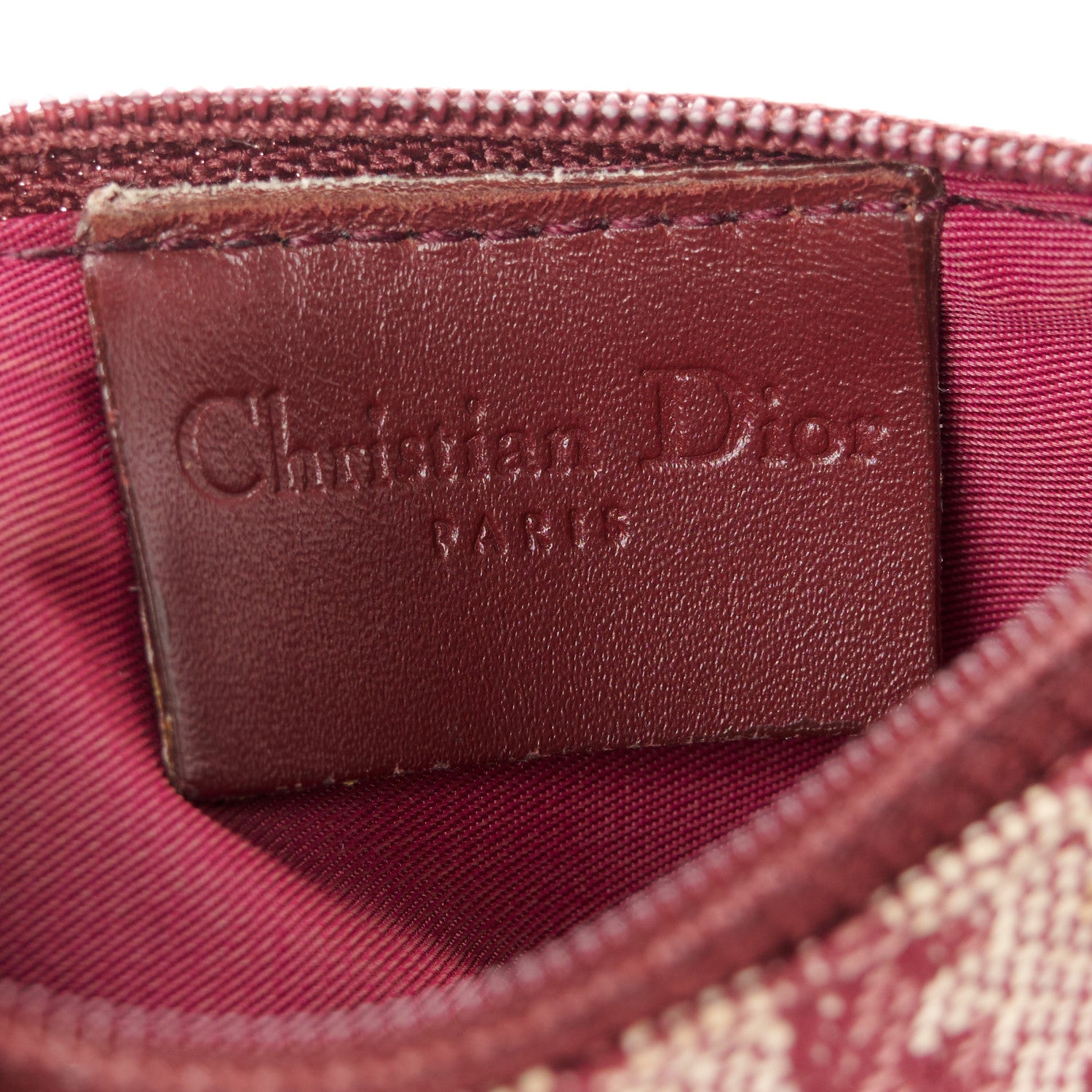 Christian Dior Monogram Saddle Coin Purse Bordeaux 6 of 8