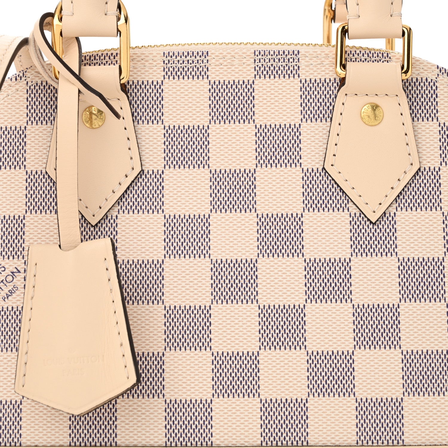 Louis Vuitton Damier Azur Braided Alma BB 7 of 9