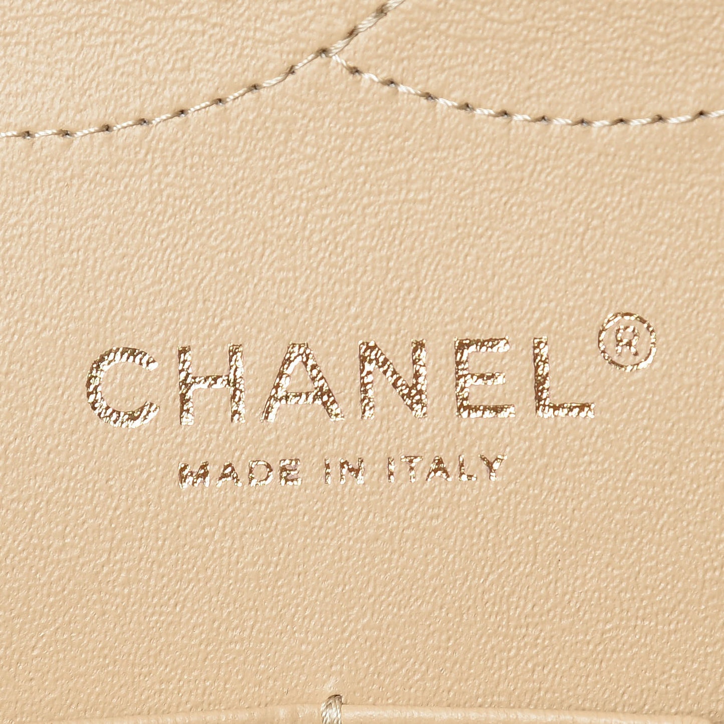 Caviar Quilted Jumbo Double Flap Light Beige