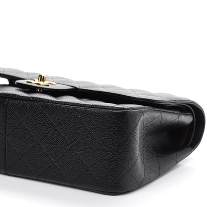 Chanel Caviar Quilted Jumbo Double Flap Black 9 of 9