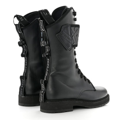 Fendi Vitello FF Embossed Biker Boots 36 Black 4 of 7