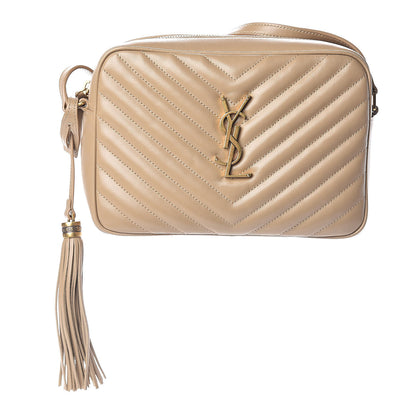 Saint Laurent Calfskin Matelasse Monogram Lou Camera Bag Dusty Grey 1 of 8