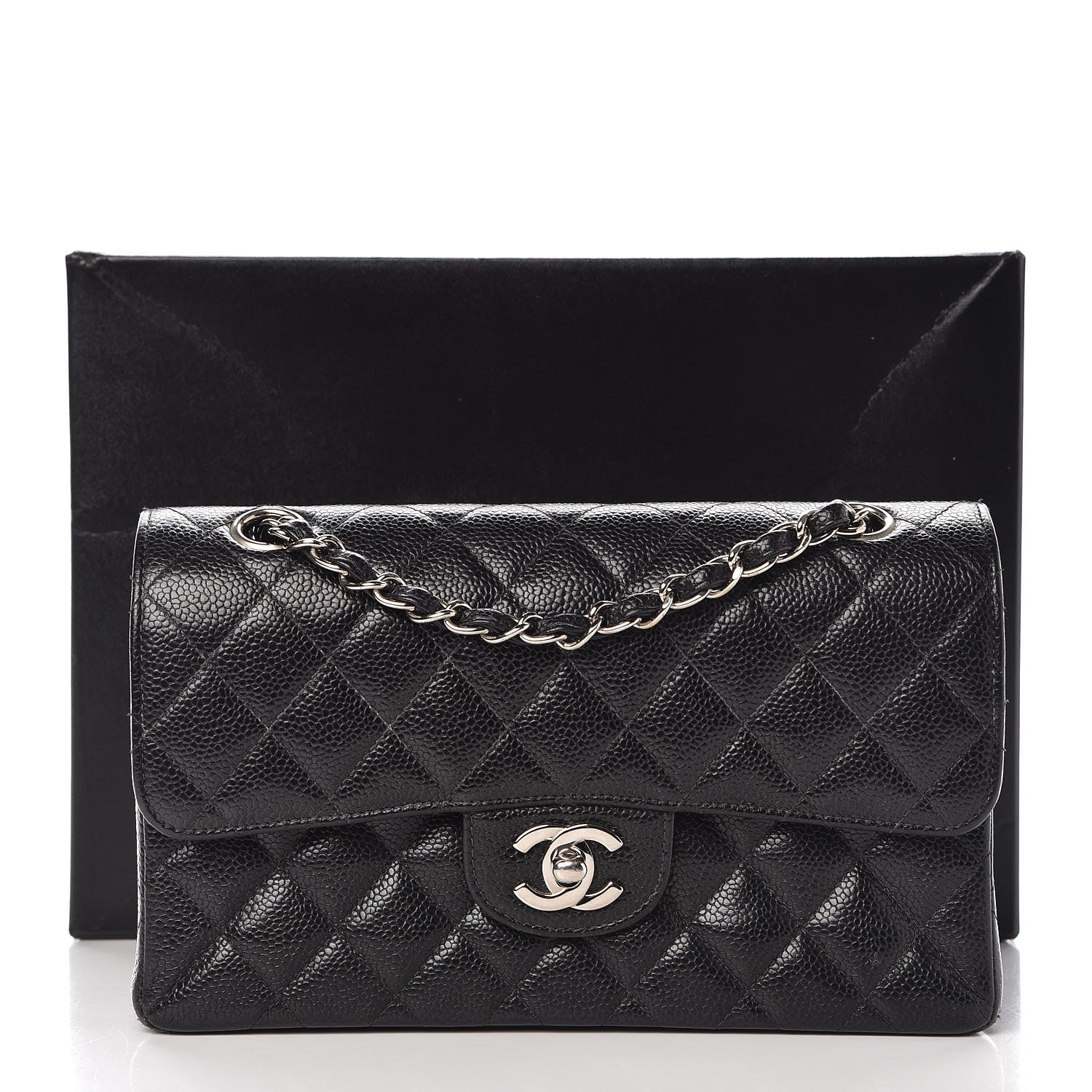 Chanel Caviar Quilted Small Double Flap Black 12 of 12