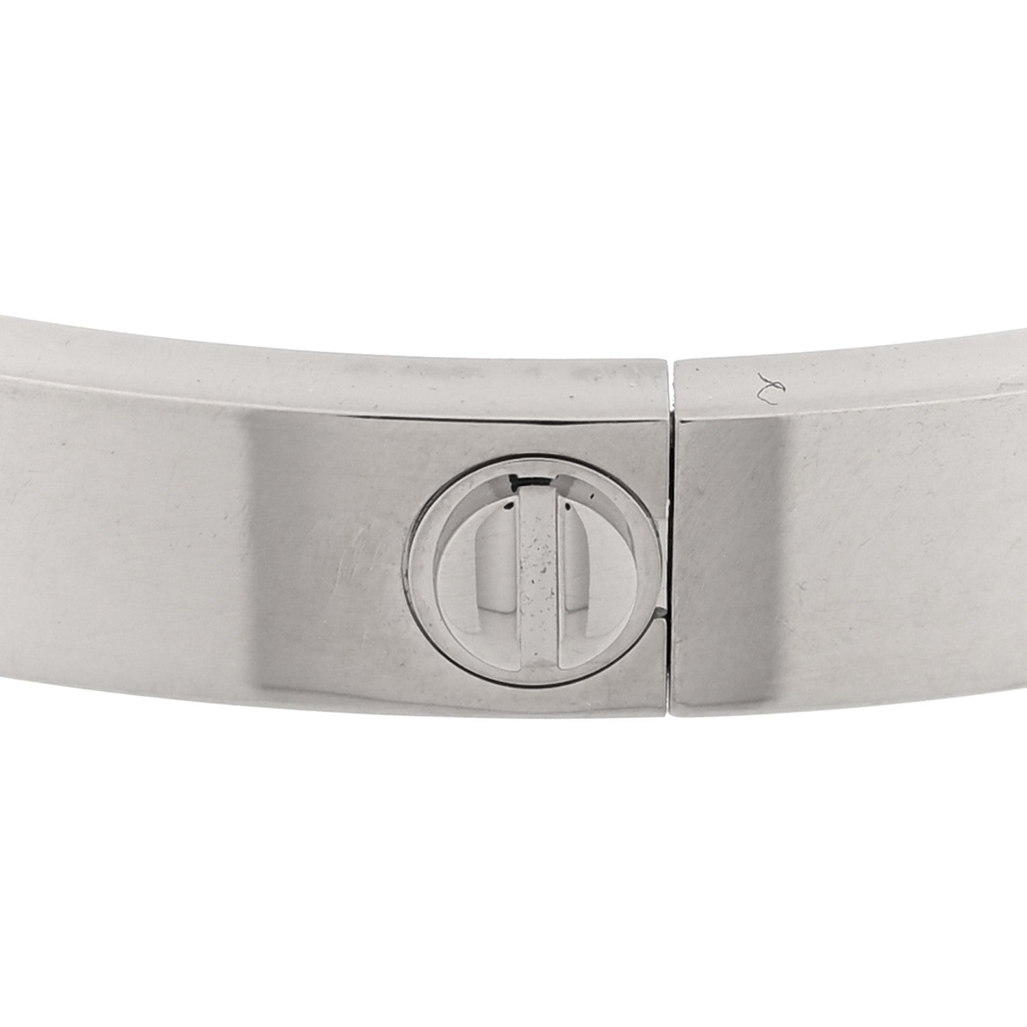 Cartier 18K White Gold Medium LOVE Bracelet 16 5 of 7