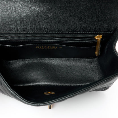 Chanel Caviar Quilted Mini Top Handle Rectangular Flap Black 5 of 12
