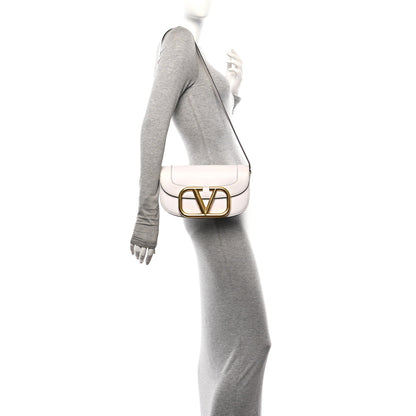 Valentino Garavani Smooth Calfskin Supervee Shoulder Bag Optic White 2 of 9