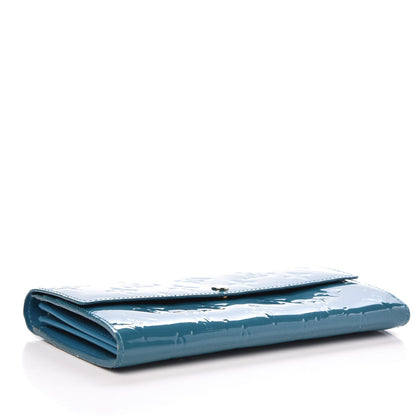 Louis Vuitton Vernis Sarah Wallet Blue Galactic 4 of 7