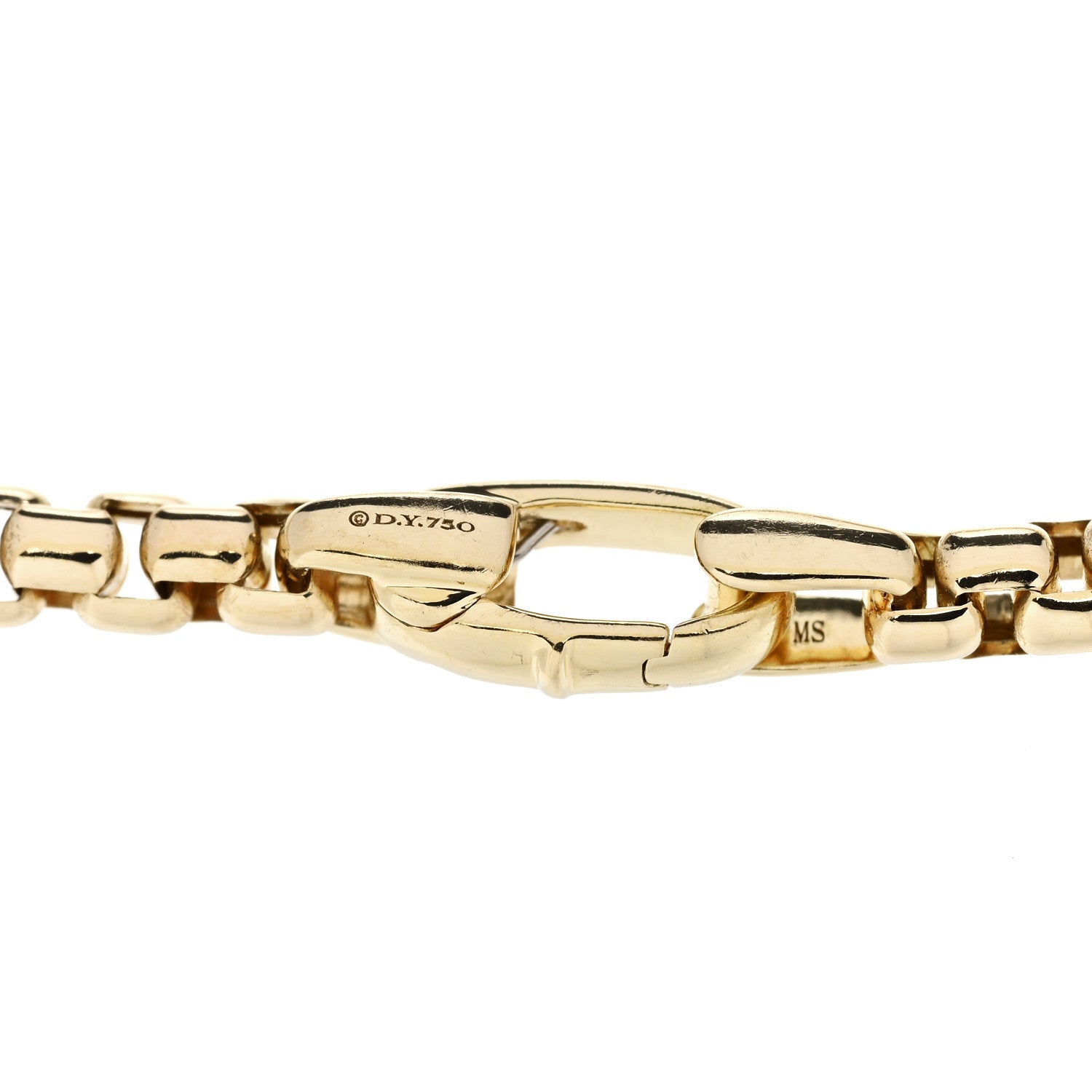 David Yurman 18K Yellow Gold 2.7mm Box Chain Bracelet 4 of 4