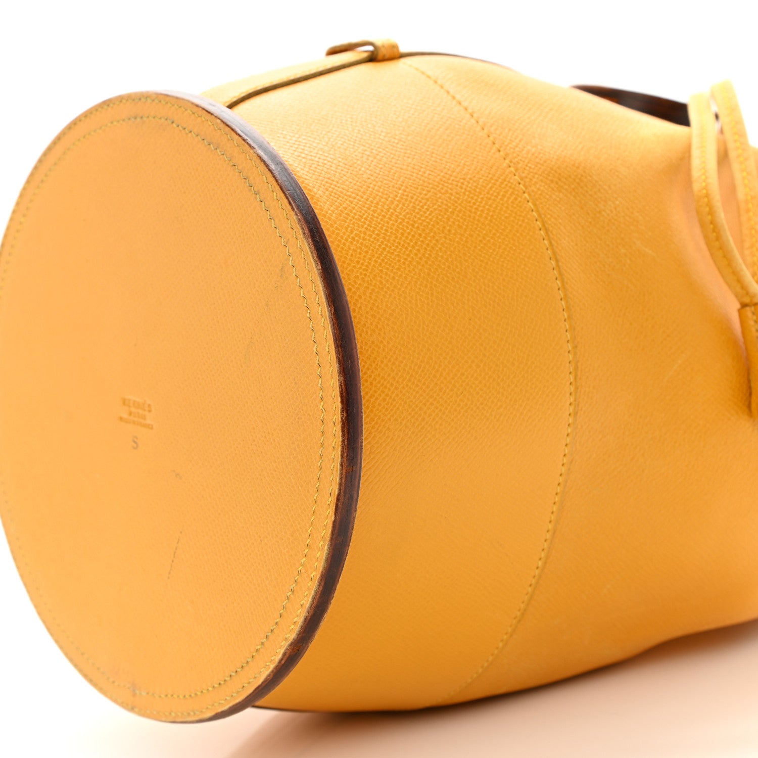 クリーニング済♡HERMES ノースリーブ イエロー サイズ38 Hermes Courchevel Standy Jaune 1104486 – FASHIONPHILE