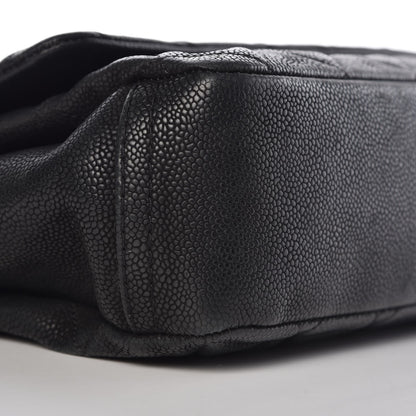 Chanel Iridescent Caviar Quilted Medium Lady Pearly Flap Black 11 of 16