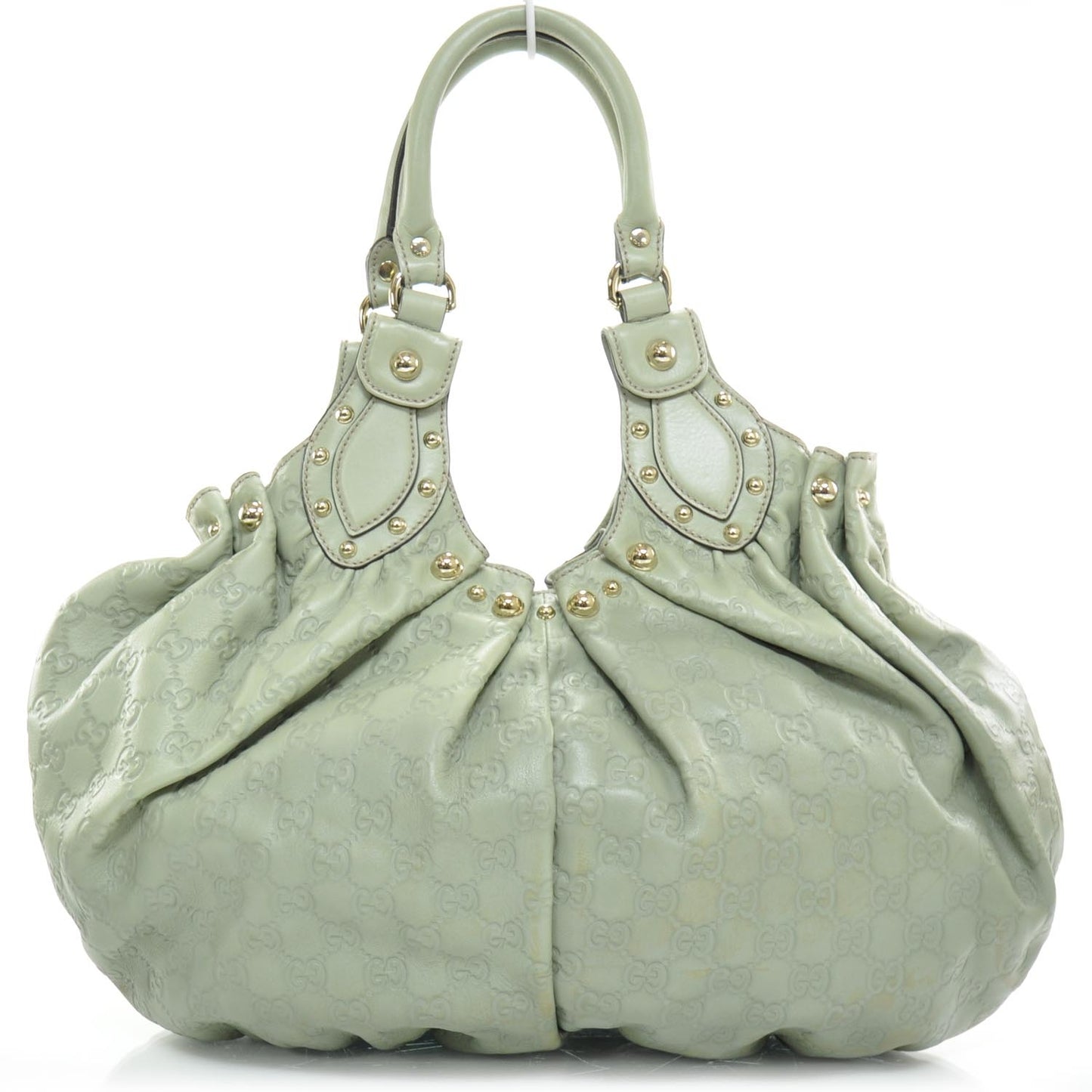 Guccissima Leather Pelham Shoulder Bag Mint Green