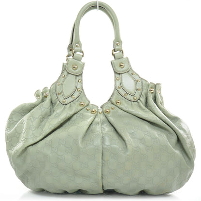 Gucci Guccissima Leather Pelham Shoulder Bag Mint Green 1 of 9