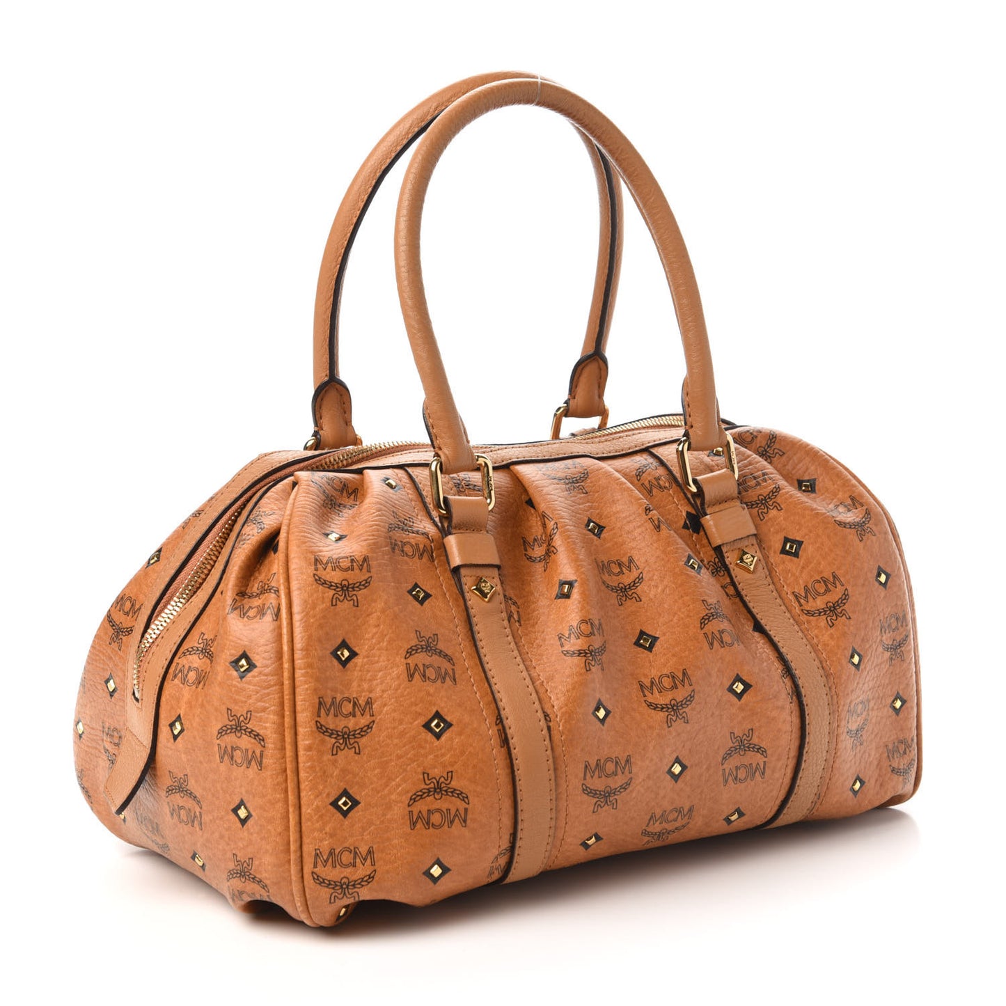 Visetos Medium Essentials Shoulder Bag Cognac