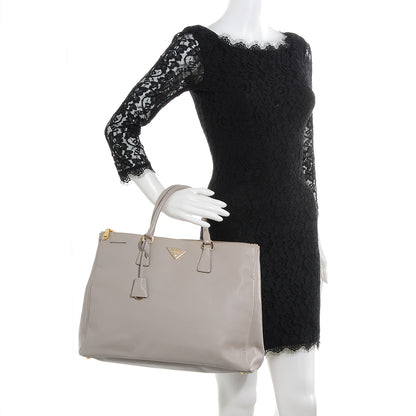 Prada Saffiano Lux Large Double Zip Tote Pomice 2 of 9