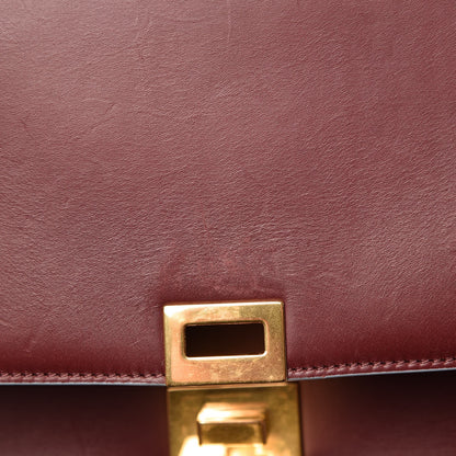 Celine Smooth Calfskin Small Bi-Color Trapeze Burgundy Azur 8 of 9