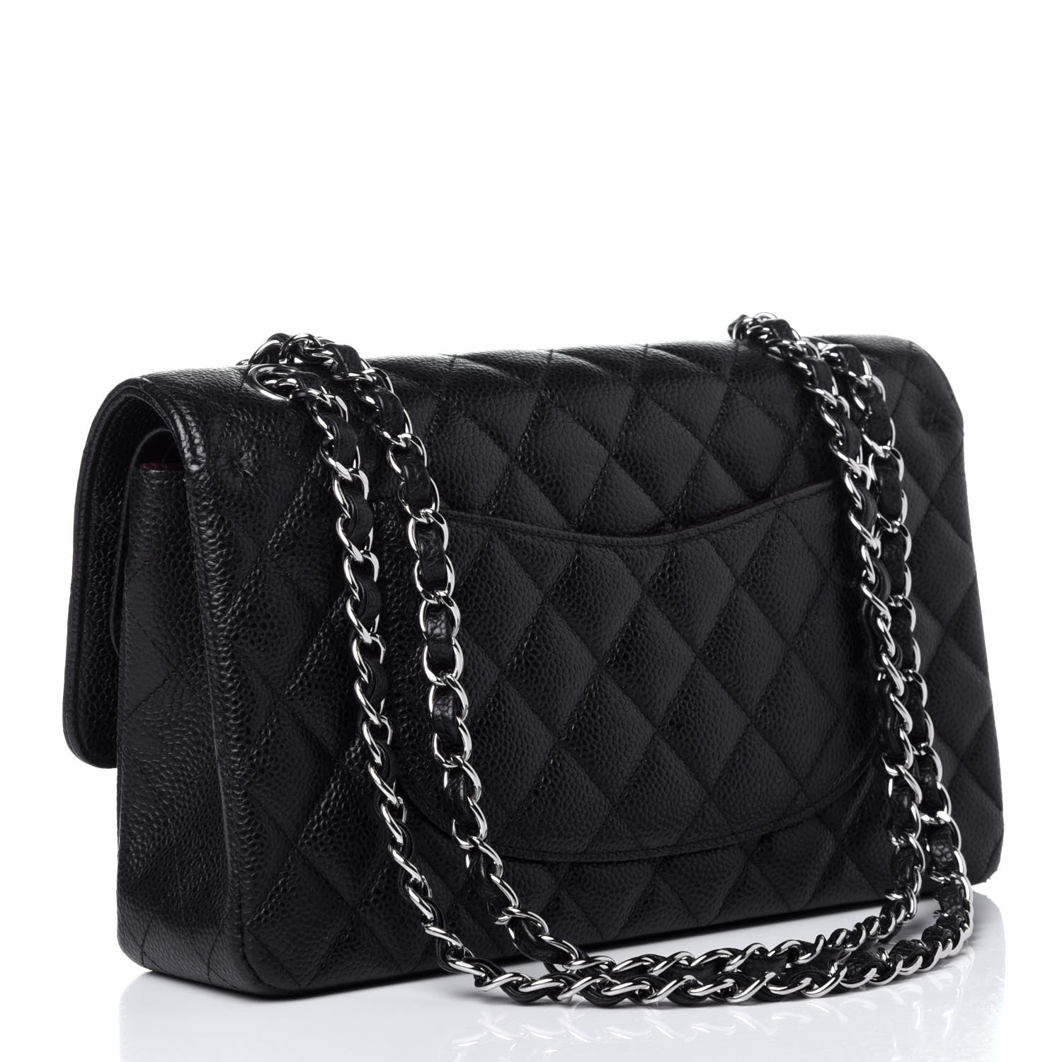 Chanel Caviar Quilted Medium Double Flap Black 3 of 12
