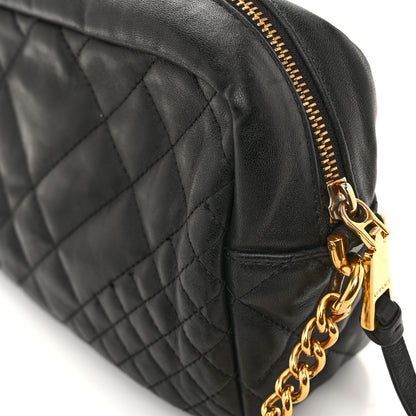 Versace Nappa Quilted Icon Printed Small Camera Bag Black 11 of 12