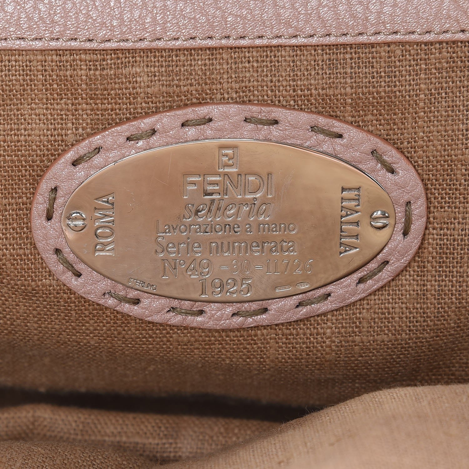 Fendi Cuoio Romano Selleria Adele 1328 Bag Cipria 6 of 8