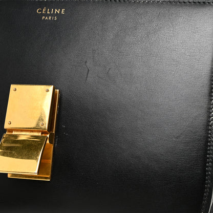 Celine Box Calfskin Medium Classic Box Flap Bag Black 13 of 17