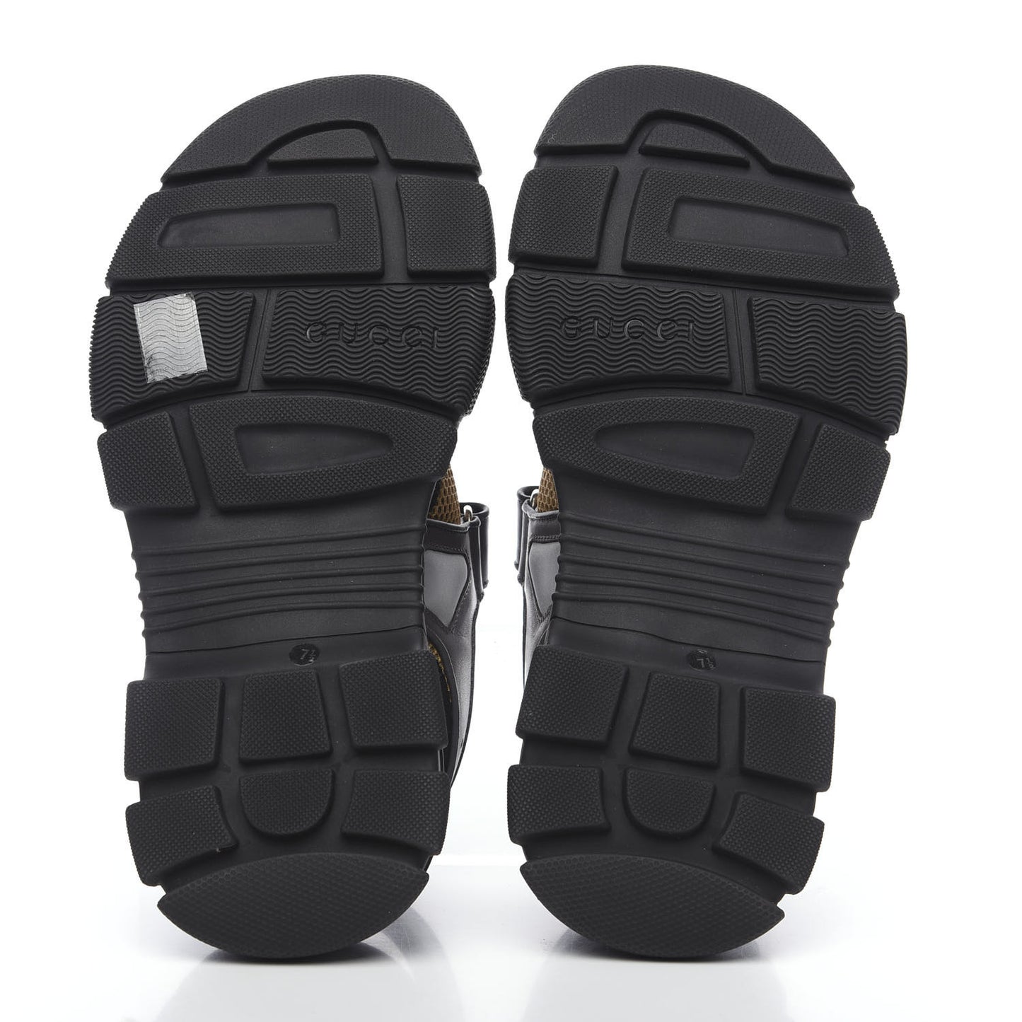 X SEGA Nappa Mesh Mens Aguru Sandals 7.5 Loess Black