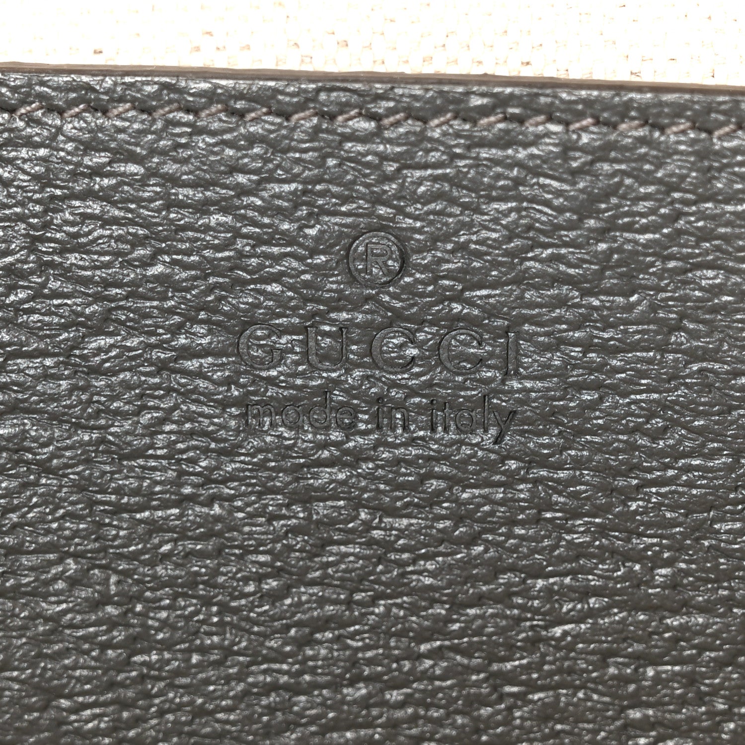 Gucci GG Supreme Monogram Textured Dollar Calfskin Small Ophidia Top Handle Shoulder Bag  Grey Black Graphite Grey 7 of 11