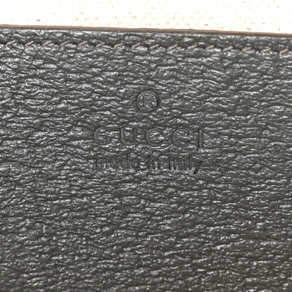 Gucci GG Supreme Monogram Textured Dollar Calfskin Small Ophidia Top Handle Shoulder Bag  Grey Black Graphite Grey 7 of 11