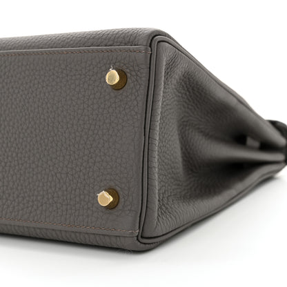 Hermes Togo Kelly Retourne 28 Etain 10 of 11