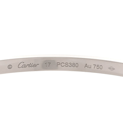 Cartier 18K White Gold Small LOVE Bracelet 17 3 of 4