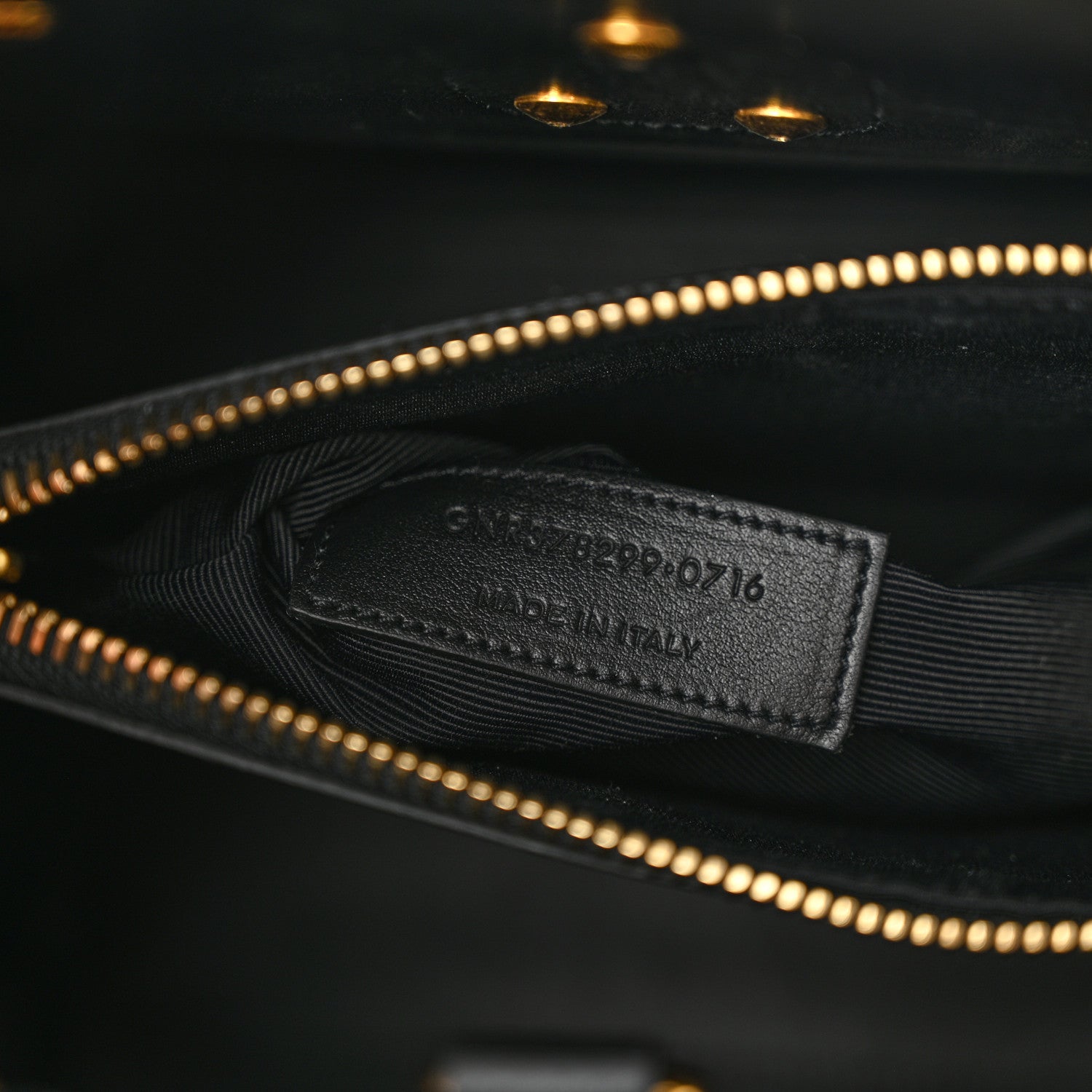 Saint Laurent Calfskin Crocodile Embossed Small Sac de Jour Dusty Black 7 of 11