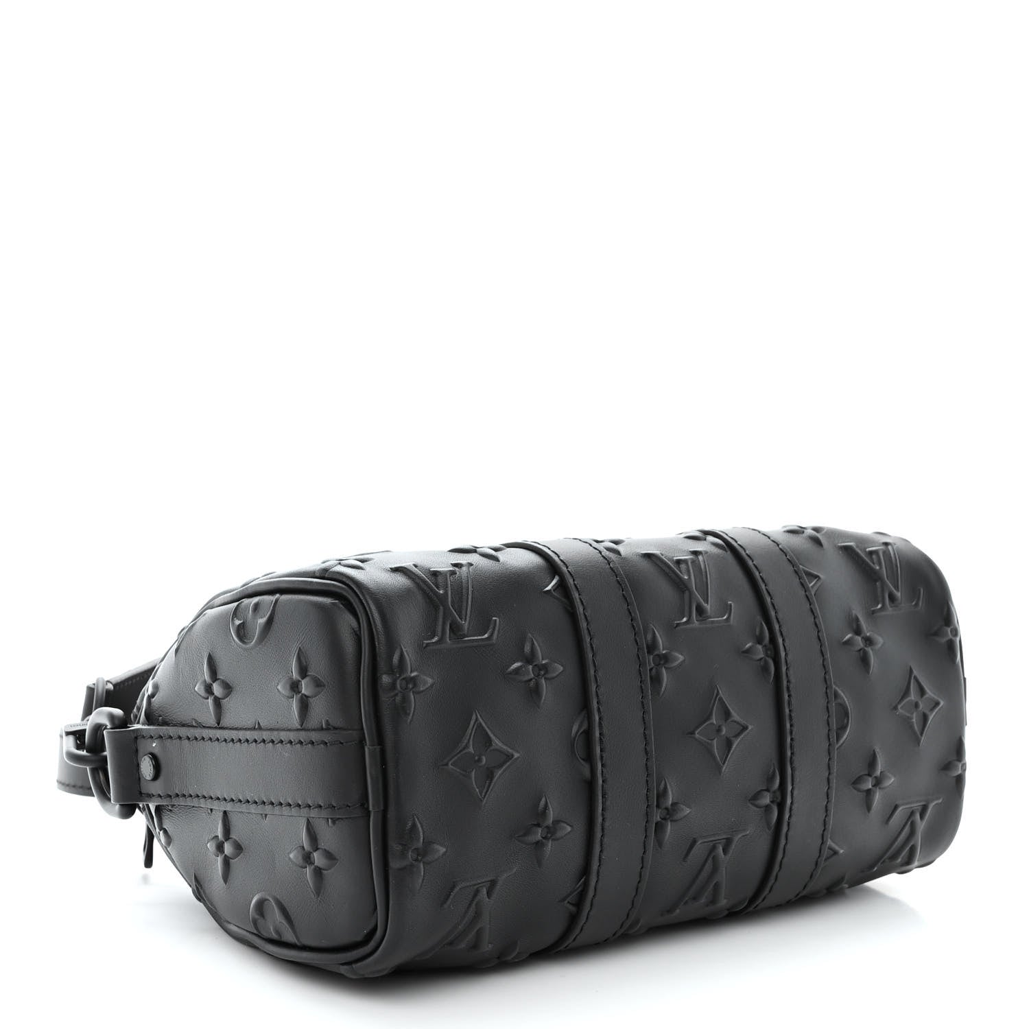 Louis Vuitton Monogram Seal Keepall XS Black 4 of 9