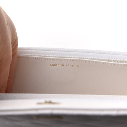 Chanel Caviar Quilted Wallet On Chain WOC White 7 of 12