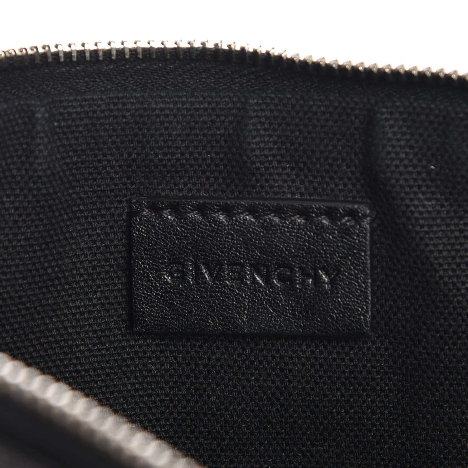 Givenchy Textured Coated Canvas Rottweiler Print Large Cosmetic Pouch Black 6 of 10