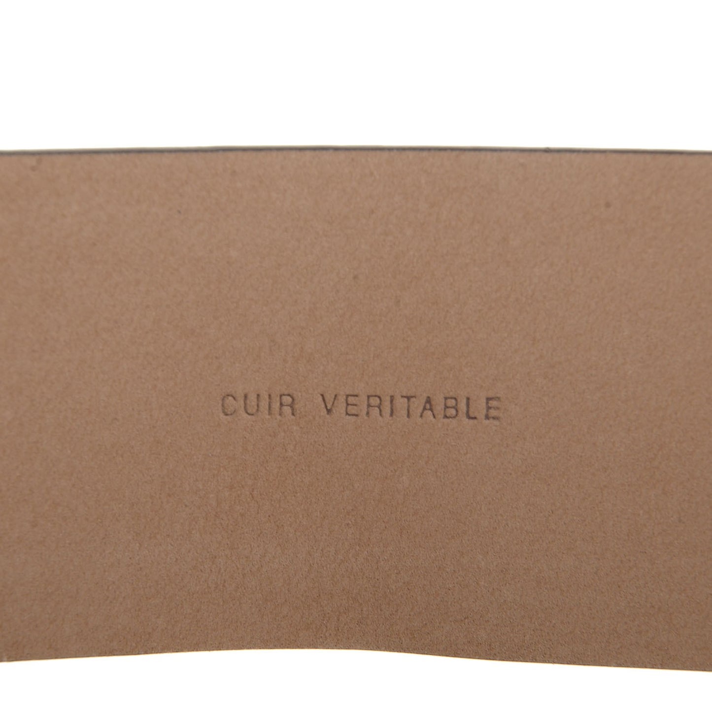Calfskin CC Logo Belt 85 34 Brown