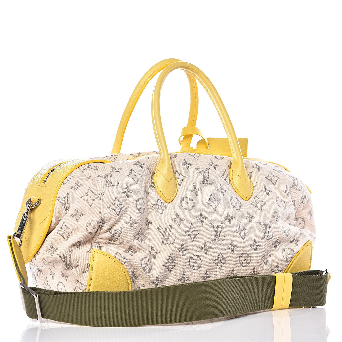 Monogram Denim Speedy Round Yellow