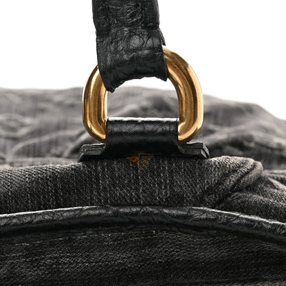 Louis Vuitton Denim Neo Cabby GM Black 15 of 17