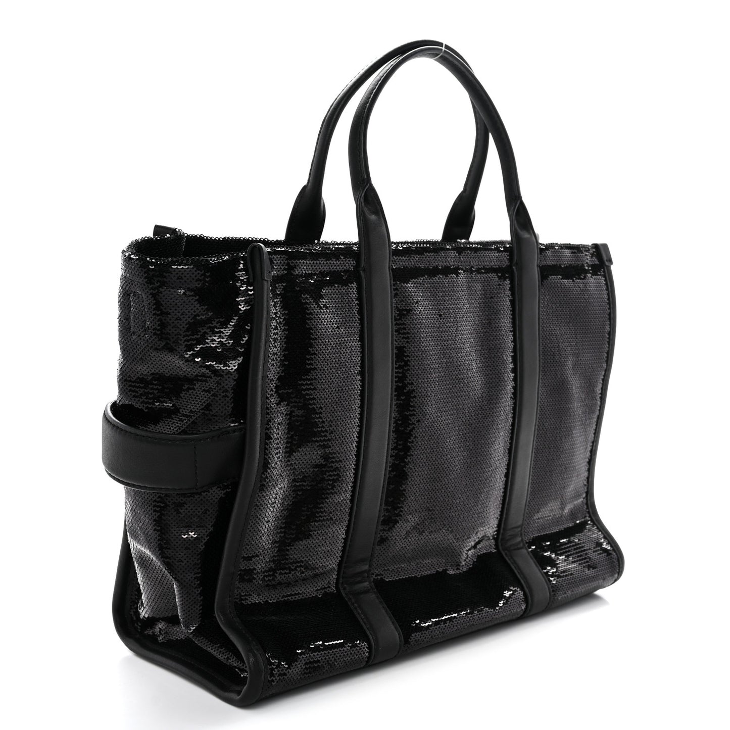 Sequin Medium The Tote Bag Black