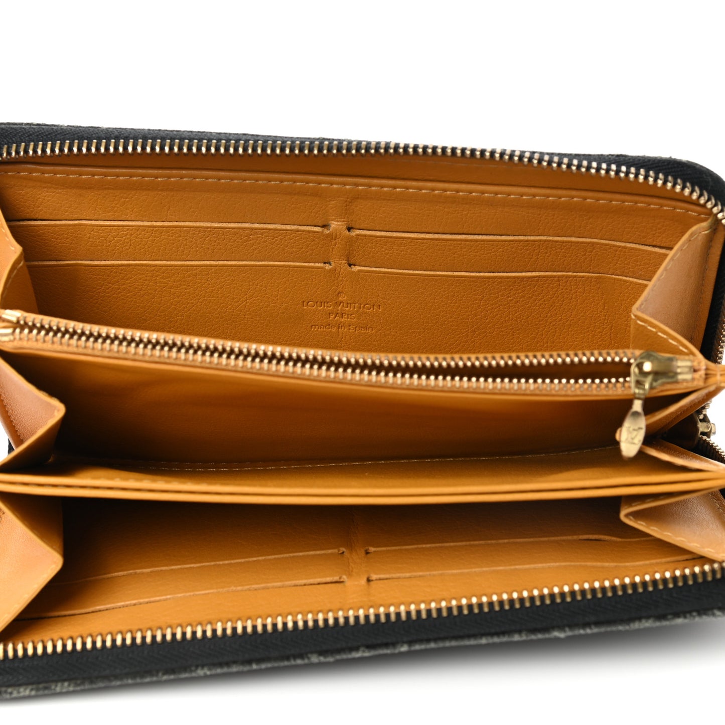 Denim Zippy Wallet Black