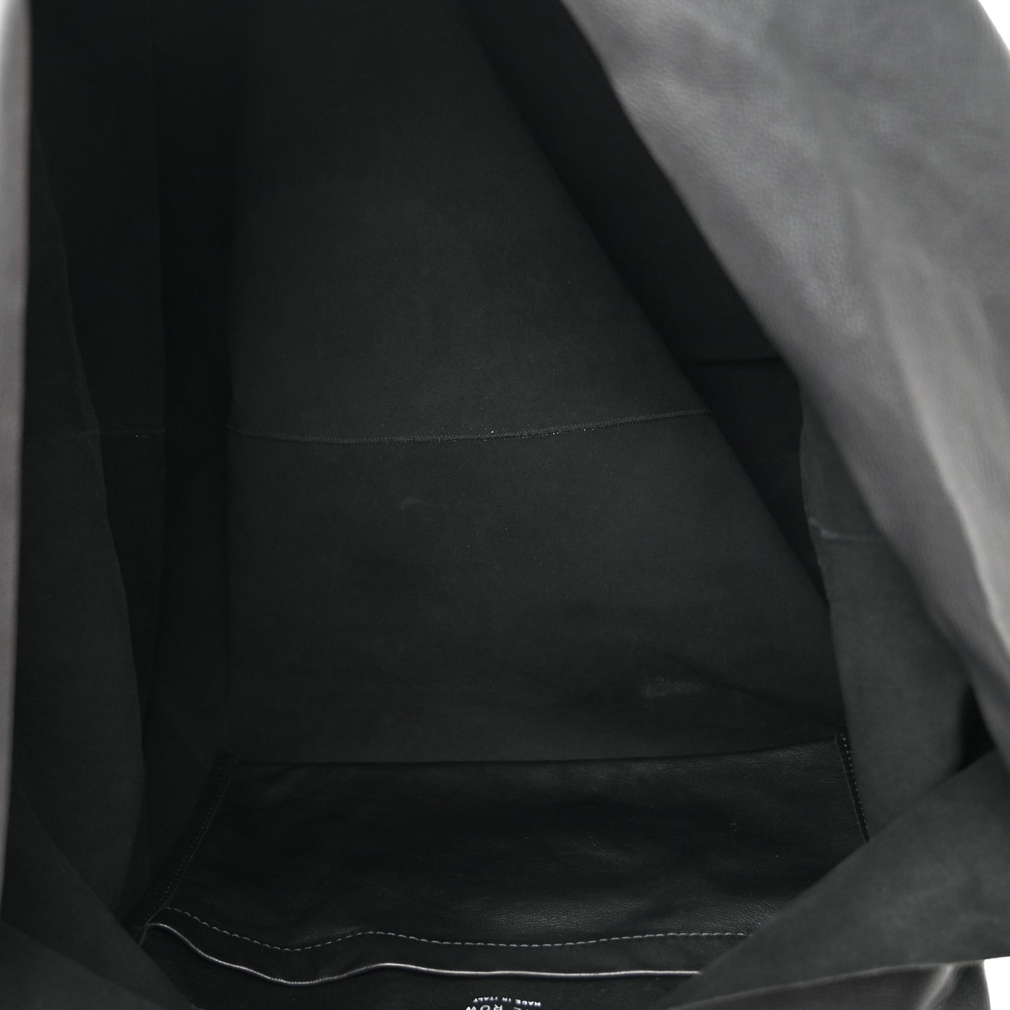 Grained Calfskin Bindle Two Bag Black