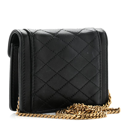 Saint Laurent Lambskin Quilted Micro Gaby Bag Black 2 of 6