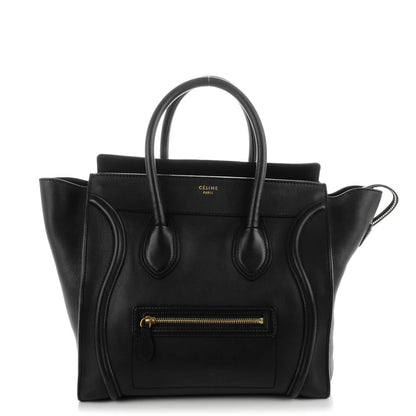 Celine Smooth Calfskin Mini Luggage Black 1 of 8