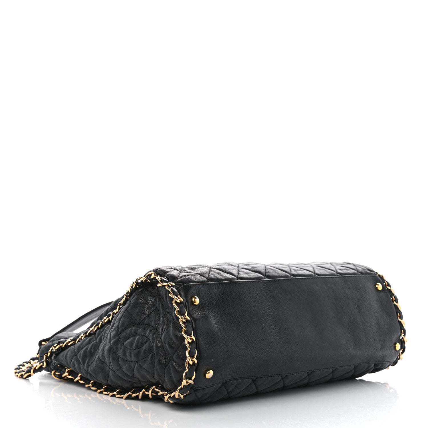 Chanel Calfskin Quilted Large Chain Me Hobo Black 4 of 12