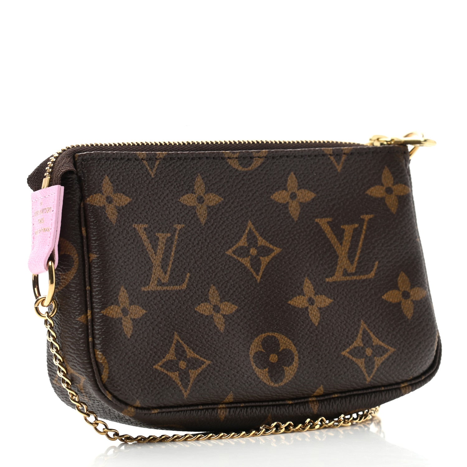 Louis Vuitton Monogram 2016 Christmas Animation Mini Pochette Accessories Rose Ballerine 3 of 7