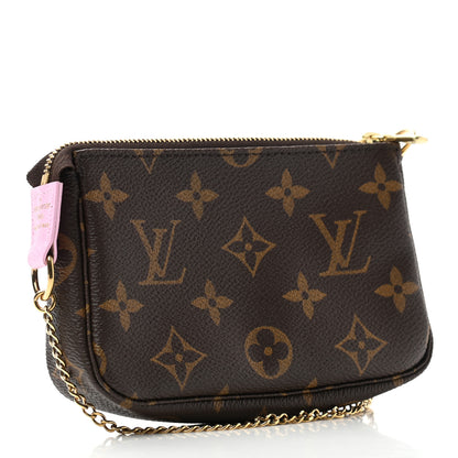 Louis Vuitton Monogram 2016 Christmas Animation Mini Pochette Accessories Rose Ballerine 3 of 7