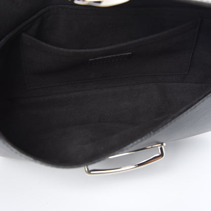 Louis Vuitton Epi Montaigne Clutch Black 5 of 10