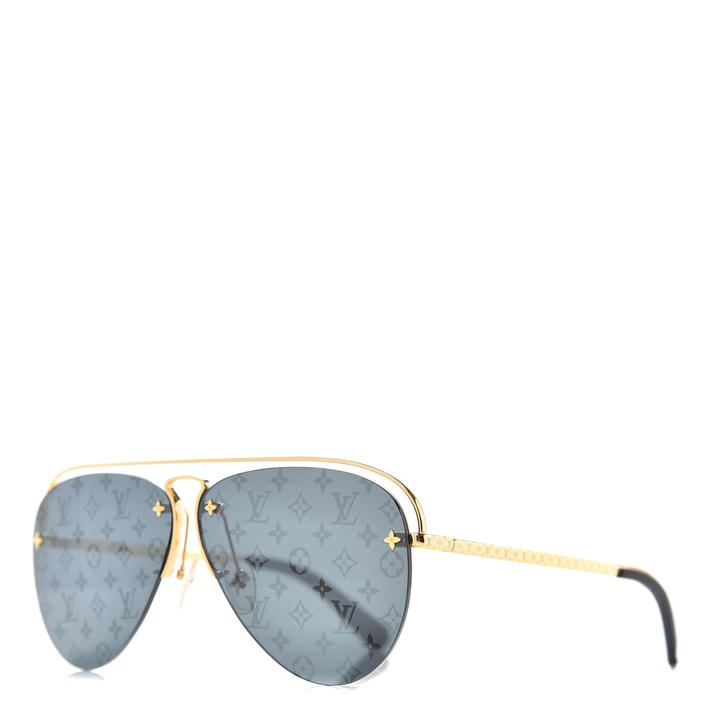 Metal Monogram Grease Sunglasses Z1172W Gold
