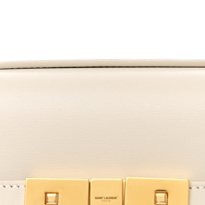 Saint Laurent Smooth Calfskin Mini Manhattan Shoulder Bag Blanc Vintage 8 of 10